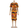 thumbnail image 3 of African Print Dresses for Women Short Sleeve Dashiki Traditional Clothing WY6482, 3 of 5