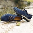 thumbnail image 5 of Juslio Shoes Men Plus Size Breathable Outdoor Round Toe Comfortable Lightweight Casual Mesh Hiking Shoes, 5 of 9