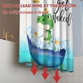 thumbnail image 5 of Get Naked Frog Shower Curtains for Kids Bathroom Funny Animal Raining Frog Cute Duck Bathtub Decorative Cloth Waterproof Fabric Polyester Shower Curtain Sets with Hooks, 72x72 Inch, 5 of 6
