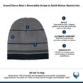 thumbnail image 4 of Grand Sierra  Reversible Stripe to Solid Winter Beanie Hat (Men), 4 of 4