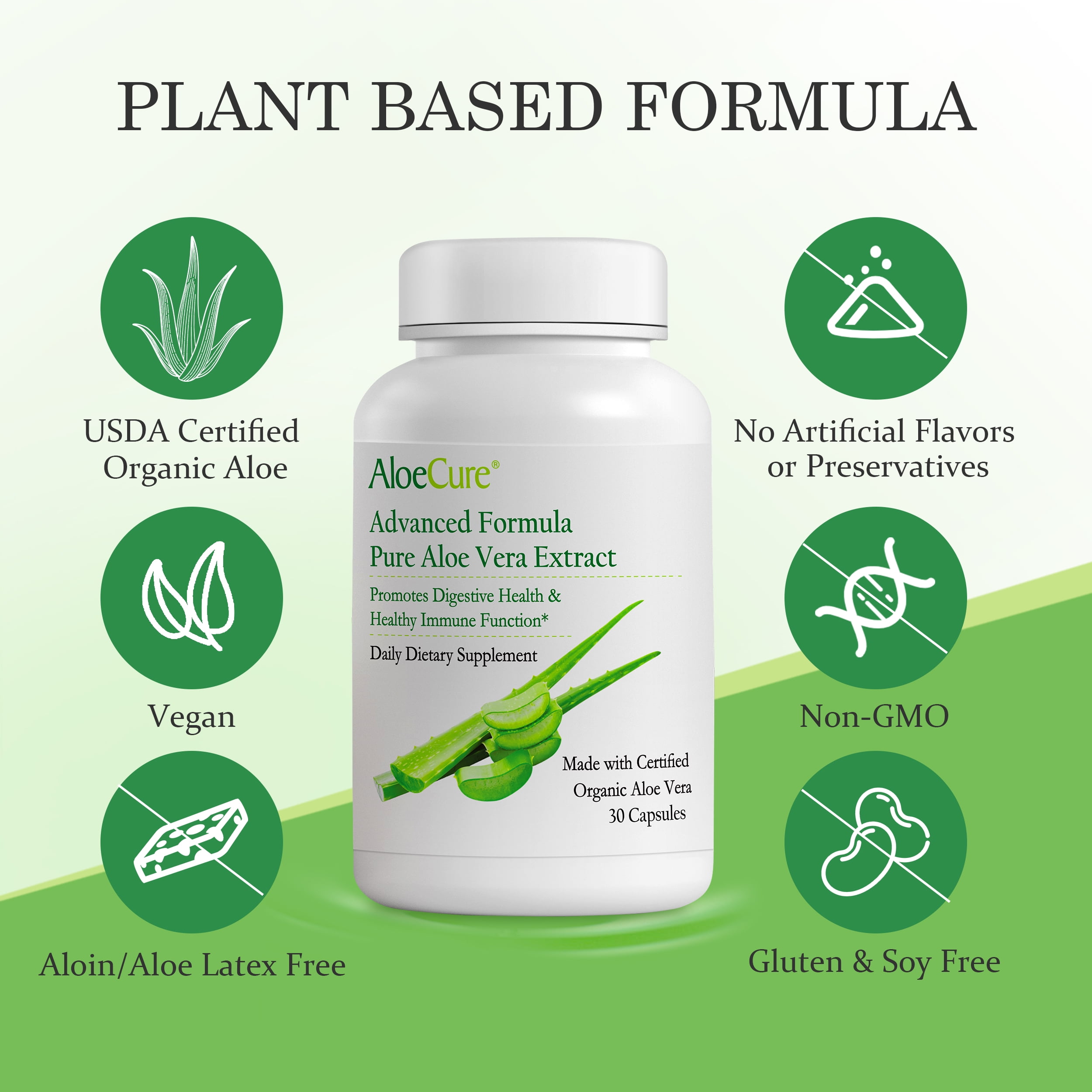 aloe vera capsules TrueAloe Organic Aloe Vera Supplement