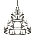 thumbnail image 2 of Quoizel VYR5024ML Voyager 24-Light Foyer Chandelier in Dark Bronze, 2 of 3