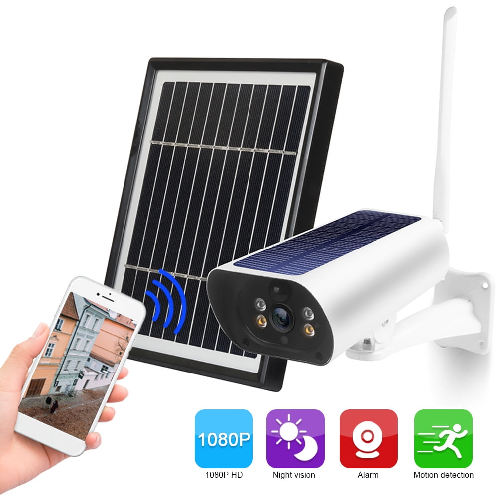 Wifi Solar Camera 1080P Wireless Minitor Plugin Free Support Adaptive Code Rate Voice Call