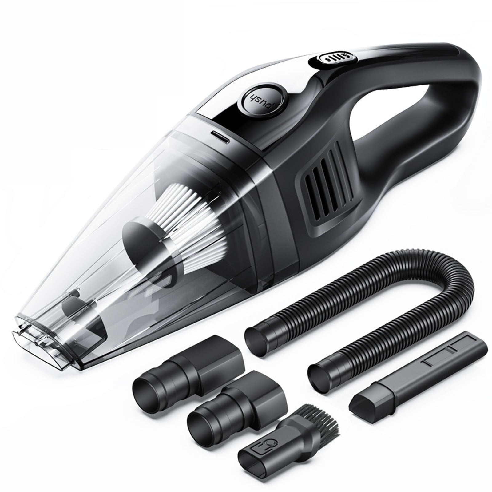 HOARBOEG Handheld Vacuum Cordless, 6000PA Powerful Suction Rechargeable Vacuum Cleaner for Car and Home, Portable Lightweight, 2000mAh Battery for Quick Cleanup of Pet Hair, Dust, Debris