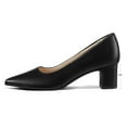 thumbnail image 5 of PENNYSUE Women's Pointed Toe Pumps 2 Inch Chunky Block Low Heels Black Dressy Shoes Slip On Pump Size 8M, 5 of 6