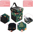 thumbnail image 2 of Christmas Foldable Car Garbage Can with Lid Leak-Proof Mini Trash Can Hanging Storage Bag - Car Trash Bin, 2 of 6