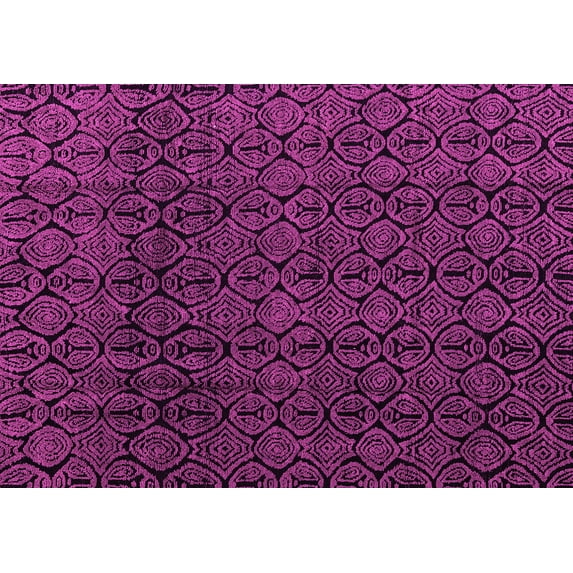 Ahgly Company Indoor Rectangle Oriental Pink Modern Area Rugs, 5' x 8'