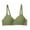 Green, variant on Women Lightly Lined Bra,One-piece Seamless Bralette Wireless Push Up T-Shirt Bras