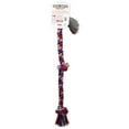 thumbnail image 4 of Mammoth Flossy Chews Cottonblend 3 Knot Tug Rope Dog Toy, Extra-Large, 36", Assorted Colors, 4 of 7