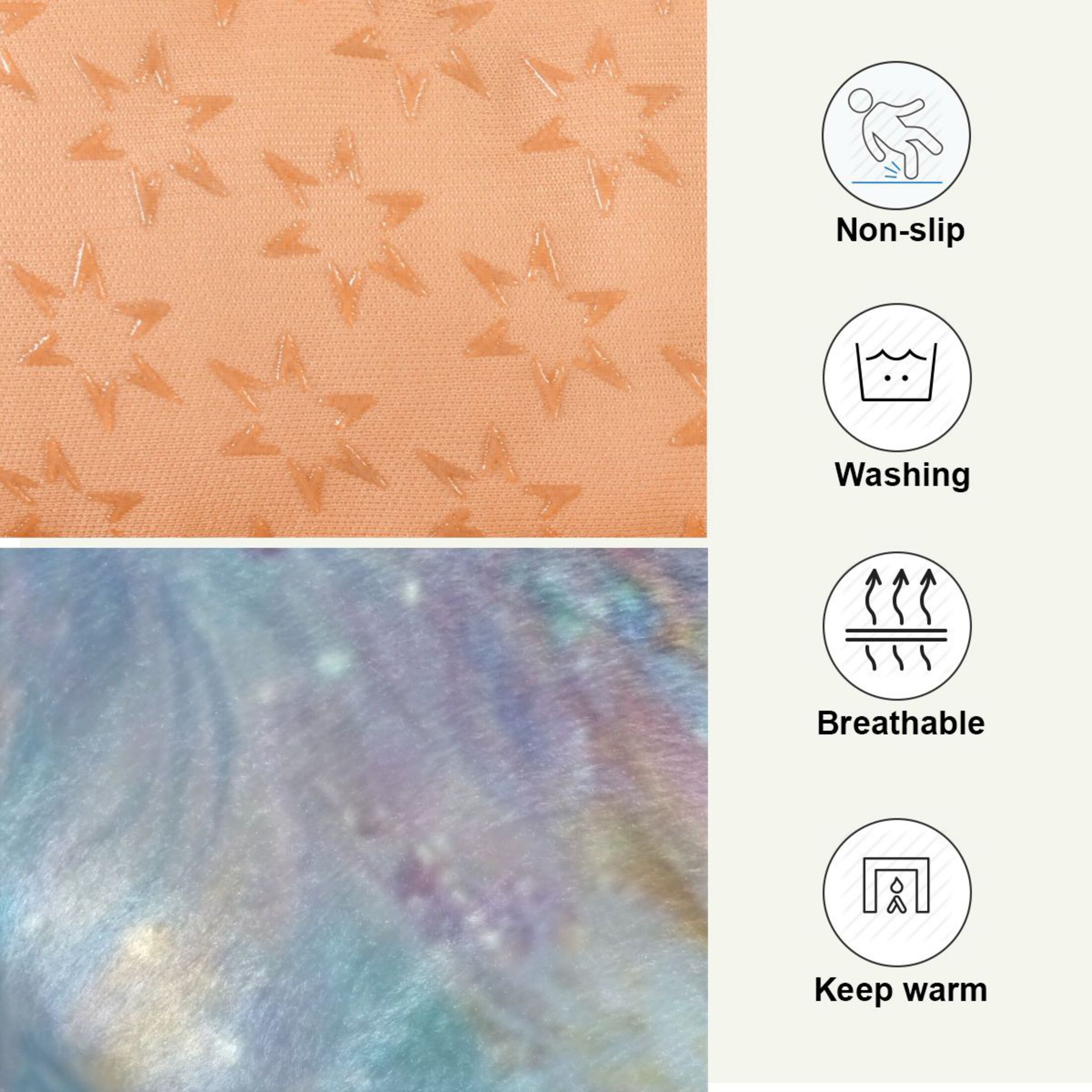 Qxltty Rainbow Unicorns Ped Pad Wear-resistant and Hard to Bite Through Sleeping Pad for Small Medium Large Dogs Winter Pet Bed 36×24in