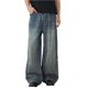 thumbnail image 1 of Vaqueros holgados Y2K for hombre - Pantalones vaqueros grunge vintage de pierna ancha for ropa de calle de hip hop y skater, 1 of 7