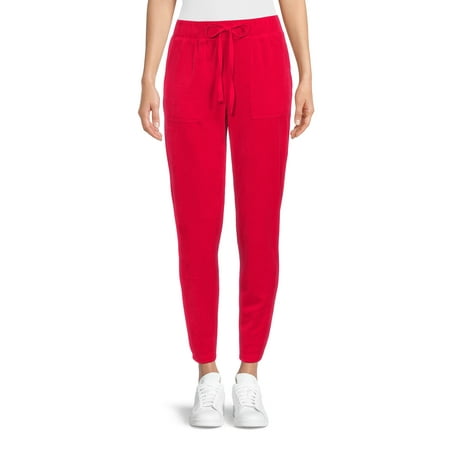 Time and Tru Women's Velour Jogger Pants