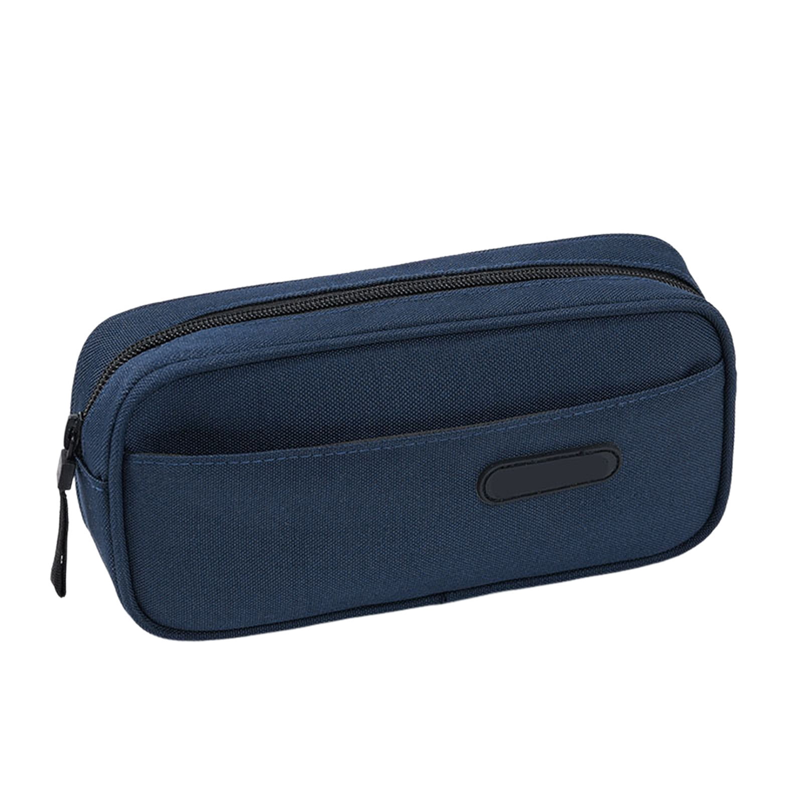 RBCKVXZ Cute Corduroy Pencil Case, Stationery Storage and Organizer, Pen Pouch, Large Pencil Bag with Zipper, Office Supplies (Blue)