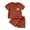 Wine, variant on Baby Clothes Boy Toddler Set Kids Summer Waffle Bear Printed Short-sleeved Sports 0 3 6 12 18 24 Months T Shirt and Shorts T-Shirt with Solid 2Pcs Outfit 2PCS