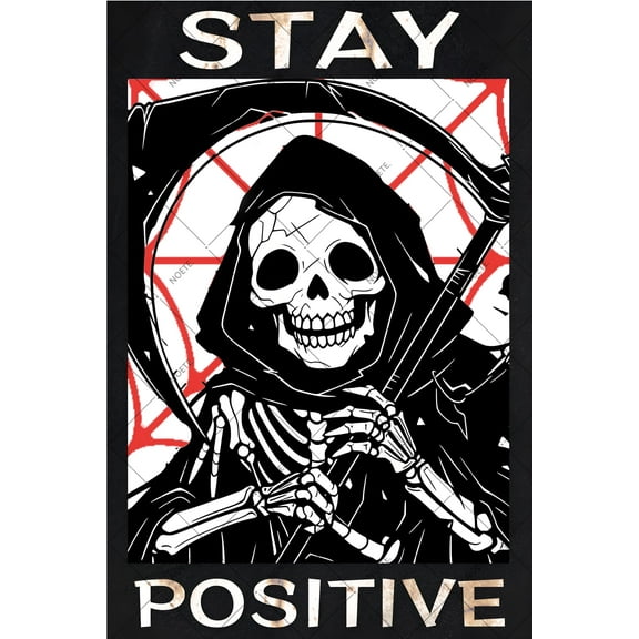 NOETE Halloween Skeleton Tin Sign Vintage 12x16 Inch Gothic Wall Decor, Spooky Halloween Skeleton Tin Man Art for Bedroom, Living Room & Witchy Aesthetic Home Decor