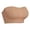 Beige, variant on Gymayou Strapless Bras for Women Wireless Push Up Non-Slip Bandeau Bra Seamless Clear Straps Tube Top Padded Bralette Beige L
