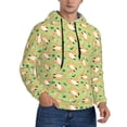 thumbnail image 2 of Rateoe Cartoon Fox 2 Pattern Mens Hoodie, Pullover Hooded Sweatshirt, Kangaroo Pocket Hoodie Ideal for Daily Wear, Travel and Home-Medium, 2 of 7