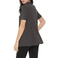 thumbnail image 4 of Women's Casual Short Sleeve Loose Fit Solid Cardigan (Pack of 2), 4 of 5