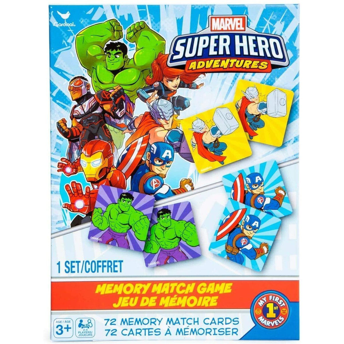 Marvel Super Hero Adventures 72 Memory Card Set Ages 3 for sale online