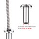 thumbnail image 5 of 316 Stainless Steel Cable Railing Hardware Turnbuckle Lag Screw Beveled Washer Yescom Modern, 5 of 11