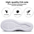 thumbnail image 4 of vibdiv Boys Girls Shoes Lightweight Running Tennis Sneakers Slip on Walking Kids Shoes Black Green Little Kid Size 12, 4 of 5