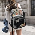 thumbnail image 6 of PVC Transparent Backpacks Clear Backpack for Travel and Outings Cute Little Squirrel, 6 of 7