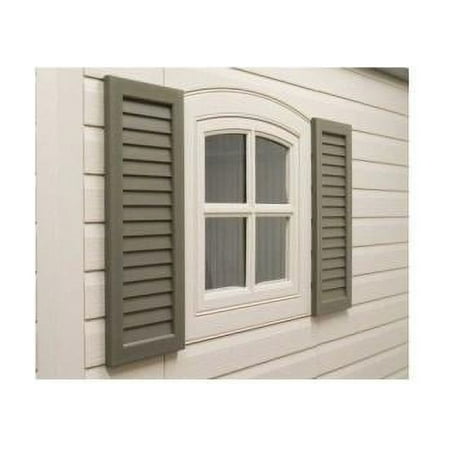 Lifetime Shed Accessory, 2 Decorative Brown Shutters for Shed (0111)