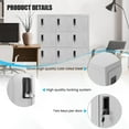 thumbnail image 6 of 9 Doors Metal Locker Storage Cabinet for Home Office,  Gym (Gray), 6 of 7