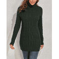 thumbnail image 4 of PrettyGuide Women's Long Sweater Turtleneck Pullover Tunic Sweater Tops, 4 of 8