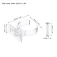 Uxcell T8 U Clips Holder LED Light Bulb Mounting Bracket Plastic ...