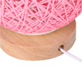 thumbnail image 2 of Bearachild Twine Lampshade Light Wood Lámpara de noche decorativa Lámpara de pantalla tejida a mano para el hogar y la oficina Iluminación navideña No.2 Bearachild HA026875-02, 2 of 6