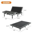 thumbnail image 2 of MCQ Adjustable Bed Frame with Individually Tilting Head and Foot, Dual USB Ports, 750 lb. Load Capacity, Great for Watching TV, Working, Reading, Ergonomic - Queen Size, 2 of 9