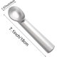 thumbnail image 2 of Pala para helado, cuchara para helado, cuchara antiadherente anticongelante, cuchara para hacer bolas de melón, cuchara para comida de cocina para frutas, puré de patatas (1 pieza, plateada), 2 of 5