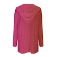 thumbnail image 4 of IMENGL Autumn winter gradient hooded cardigan, Blue L, Size M-2XL, 4 of 4