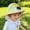 Green, variant on Cute whistling one Sun Hat Beach Hat with fan UPF 50+ Extra Wide Brim Neck Flap Adjustable Sun Protection Hat(19.69-21.65*4.53*4.13 in)