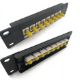 TIERPOP Patch Panel ST Optical 8 Port RJ45 Wall Rack Mount
