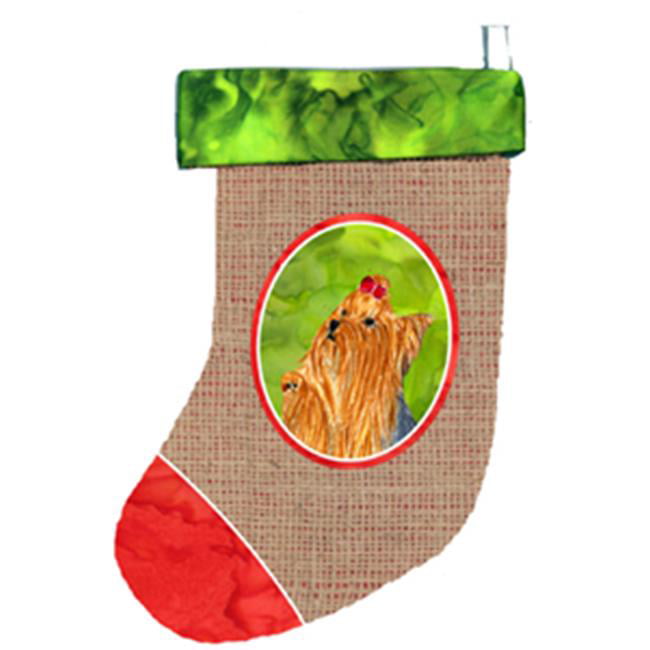 NEW IN BOX FREE SHIPPING YORKIE CHRISTMAS STOCKING HANGING ORNAMENT 