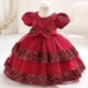 thumbnail image 4 of Vestido de princesa con falda corta para niña de las flores, vestido de falda para niña, ropa para niñas pequeñas y medianas, vestido de novia, vestido para niñas de 1 a 6 años, 4 of 5