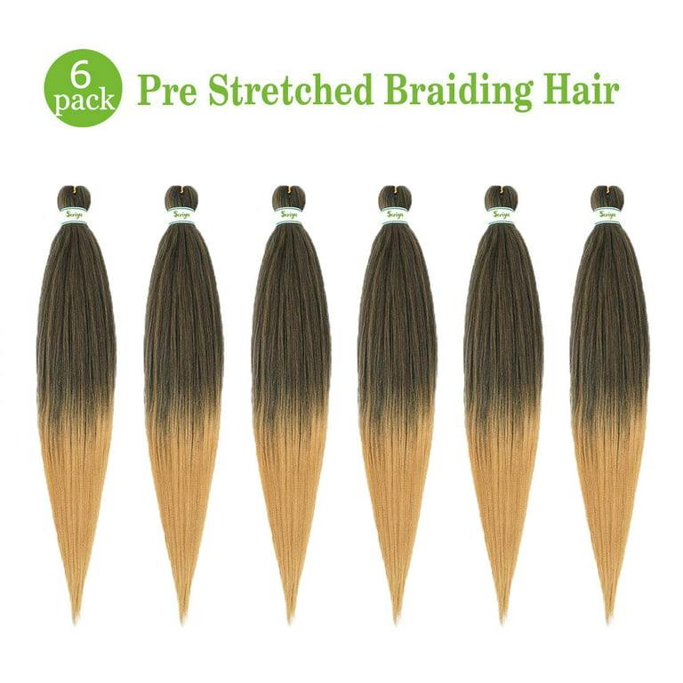 Pre-stretched Braids Hair Professional Itch Free Hot Water Setting  Synthetic Fiber Ombre Yaki Texture Braid Hair Extensions 26 Inch 8 Packs  Beyond