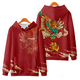 thumbnail image 3 of Sudadera con capucha de Año Nuevo de dragón chino para hombre, ropa de chándal étnica con estampado 3D de dragones, sudaderas gráficas para niños, jerséis de manga larga, 3 of 5