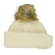 thumbnail image 3 of Set de Gorro de Punto Blanco con Pompones y Guantes para Niños Grandes Bluey, 3 of 7