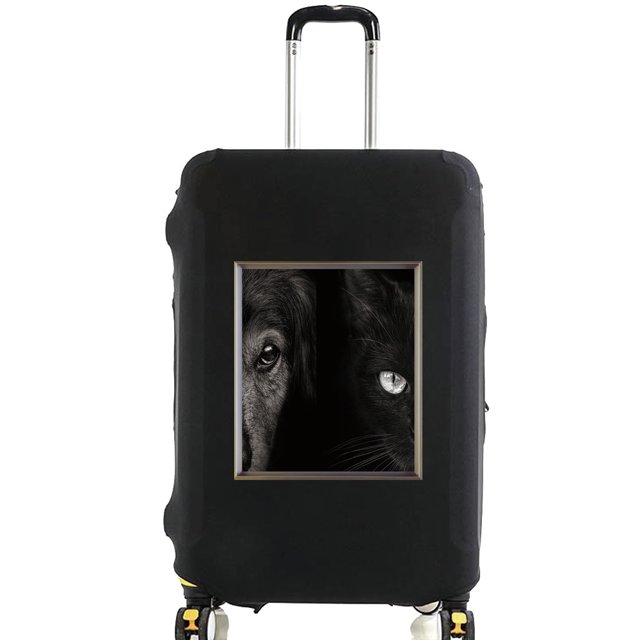 Animal Series Printed Pattern Travel Essentials Bag with 18-32 Inch Capacity Travel Accessories Trolley Case Protective Cover 8animal 036 L