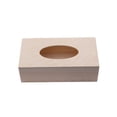 thumbnail image 1 of Creatine Unfinished Wood Tissue Rectangular Handmade Tissue Boxes Tabletop Napkin Dispenser For Arts Crafts Home Decoration, 1 of 7