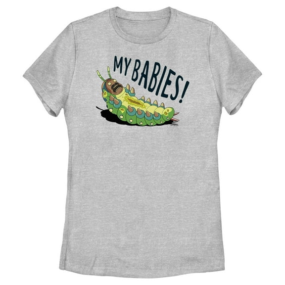 Women's Rick And Morty Mr. Goldenfold My Babies!  Graphic Tee Athletic Heather X Large
