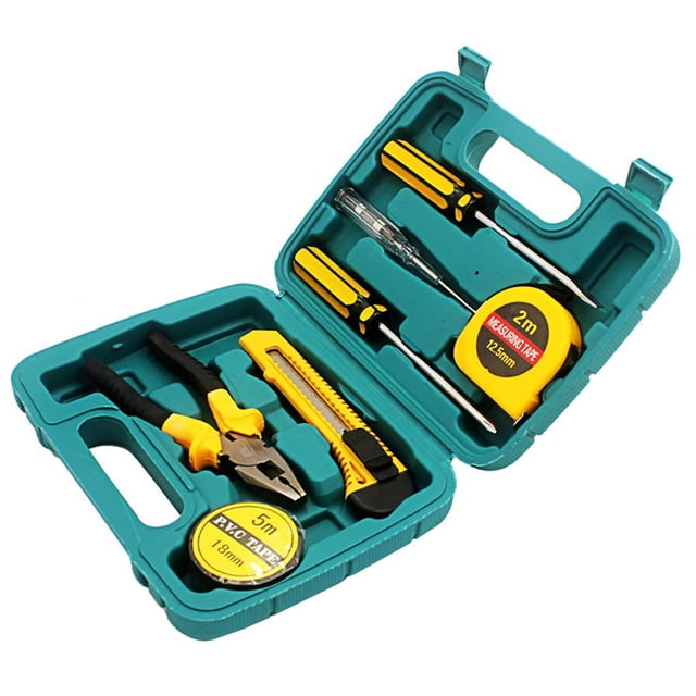 Juego De Herramientas Portátiles De 8 Uds., Destornillador, Pluma Eléctrica, Cinta Métrica, Cuchillo De Uso General, Cortador De Alambre, Cinta Eléctrica, Juego De Herramientas De Reparación Noticed HA025018-01