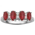 thumbnail image 2 of Tommaso Design� 4 Stone Genuine Ruby and Diamond Ring, 2 of 9