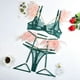 thumbnail image 1 of Ropa interior de alta gama con cadena de metal, encaje de plumas y pestañas, 1 of 6