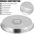 thumbnail image 3 of ChaoLink 20x20 Inch Fire Pit Cover, Stainless Steel, Campfire Compatible with Handle for Outdoor Patios, 3 of 8