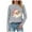 Light Gray, variant on larppty Christmas Shirt for Women Novelty Pink Santa Xmas Graphic Long Sleeve Holiday Pullover Tops (Light Gray, XL)