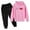 Pink, variant on CHENge Junior Girls Drop Shoulder Pullover Hoodie and Jogger Pants Outfit Set Toddler to Big Kid Sizes (2T - 14-16)
